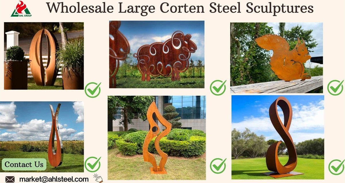 Large Corten Steel Sculpture 